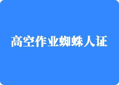 操逼逼视频免费网站高空作业蜘蛛人证